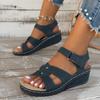 Summer new oversized breathable fish mouth exposed toe non slip casual one button sandals for mothers and women sandals
