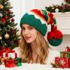 Christmas Party Hat - Red White Green Striped,Lightweight Warm Unisex Winter for Xmas,New Year's,&Holiday Costumes (No Feathers)