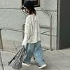 Boys' Jeans Spring and Autumn Children's Handsome Workwear Casual Pants Straight Leg Wide Leg Pants Boys' Trendy