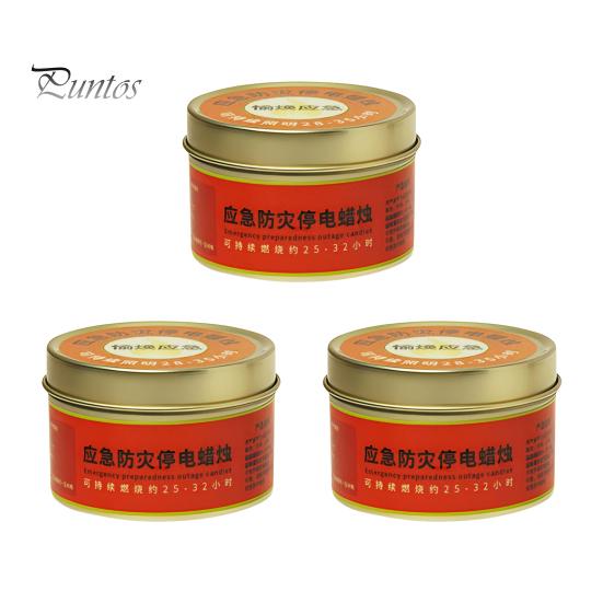 Smoke-free Candle Emergency 30 Hours Smoke-Free Odorless Survival Windproof Typhoon Disaster Prevention Candles for Power Outages Camping