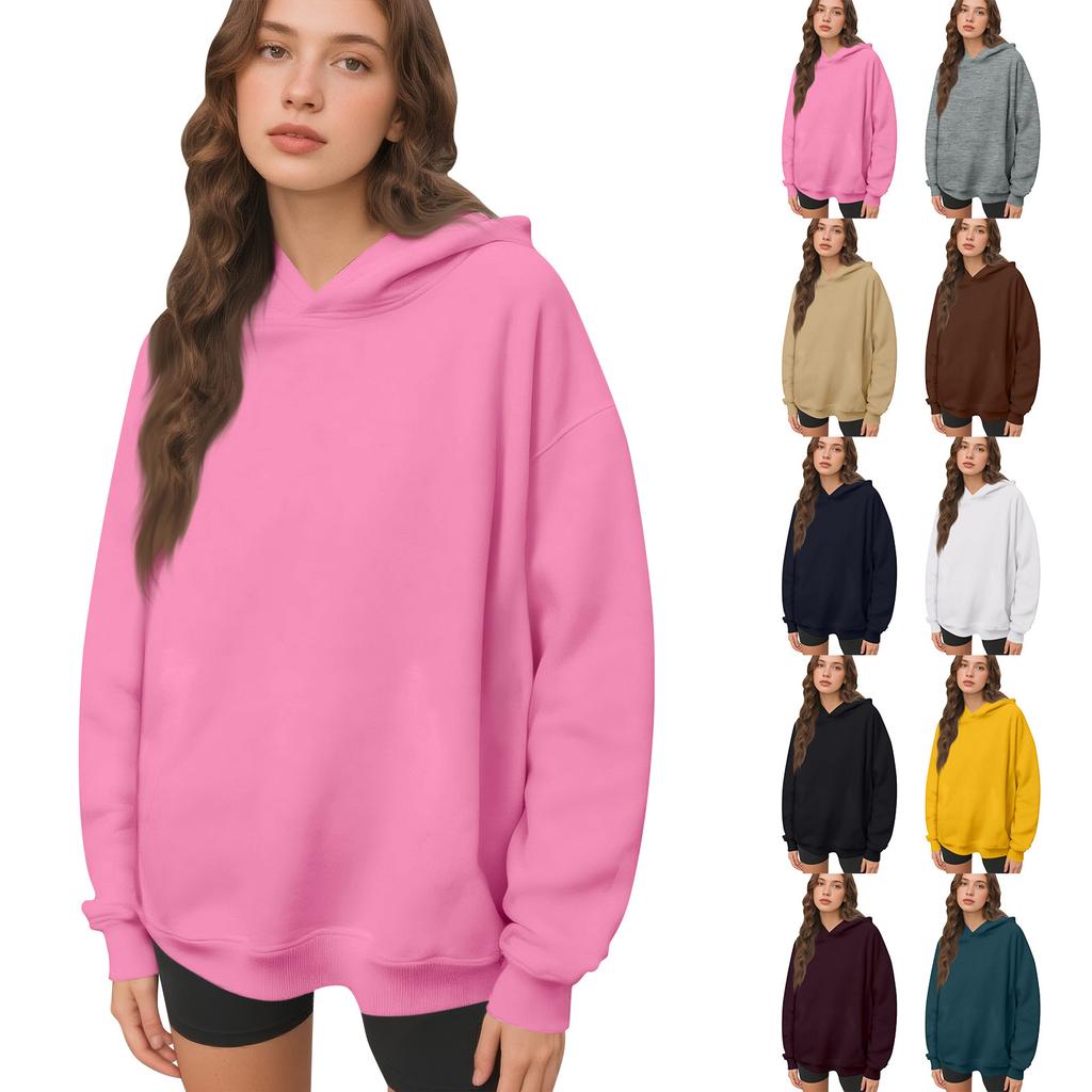 Womens Hooded Sweatshirts Casual Comfy Tops Fall Fashion Outfits