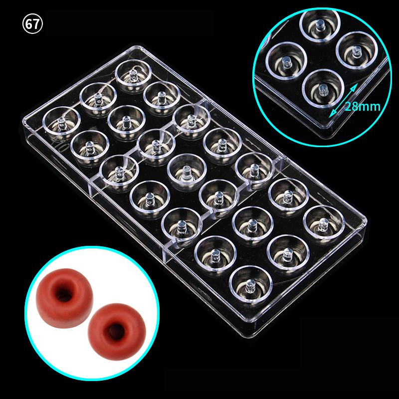 Plastic 21 Cavities Round with Cone Shaped Baking Chocolate Mold Sweet Candy Craft Tools Icing Cube Mold CC0067