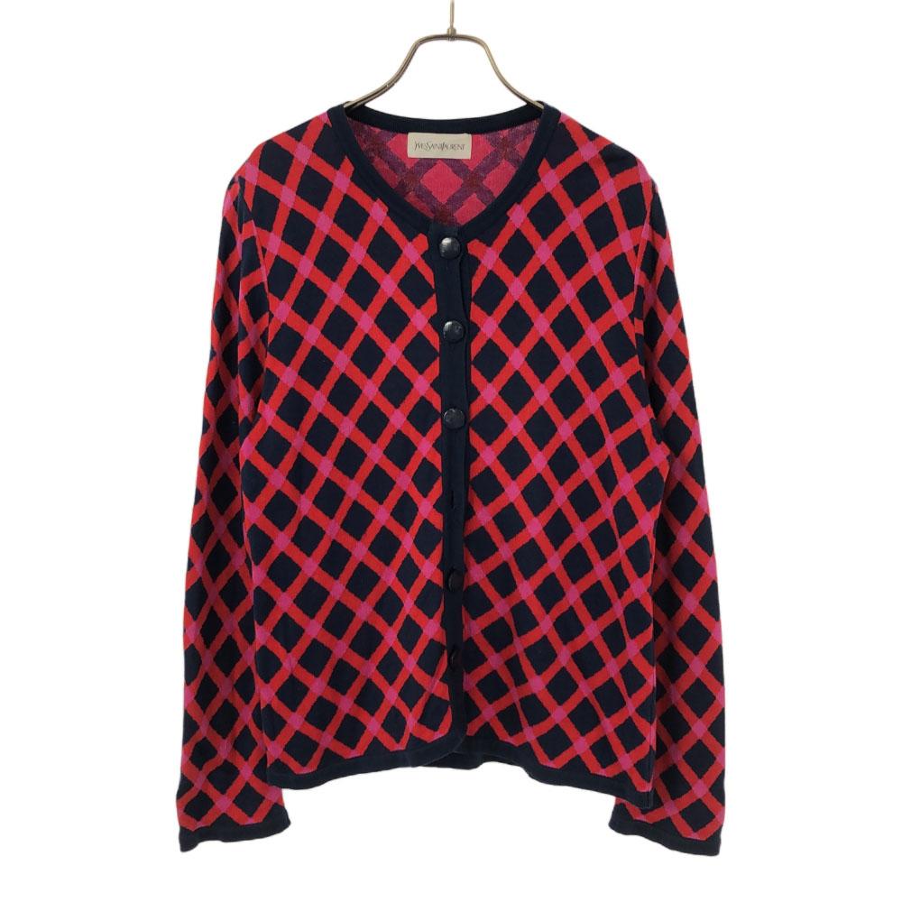 

YVES SAINT LAURENT 90s Overall handle Long sleeve knit cardigan Women Used