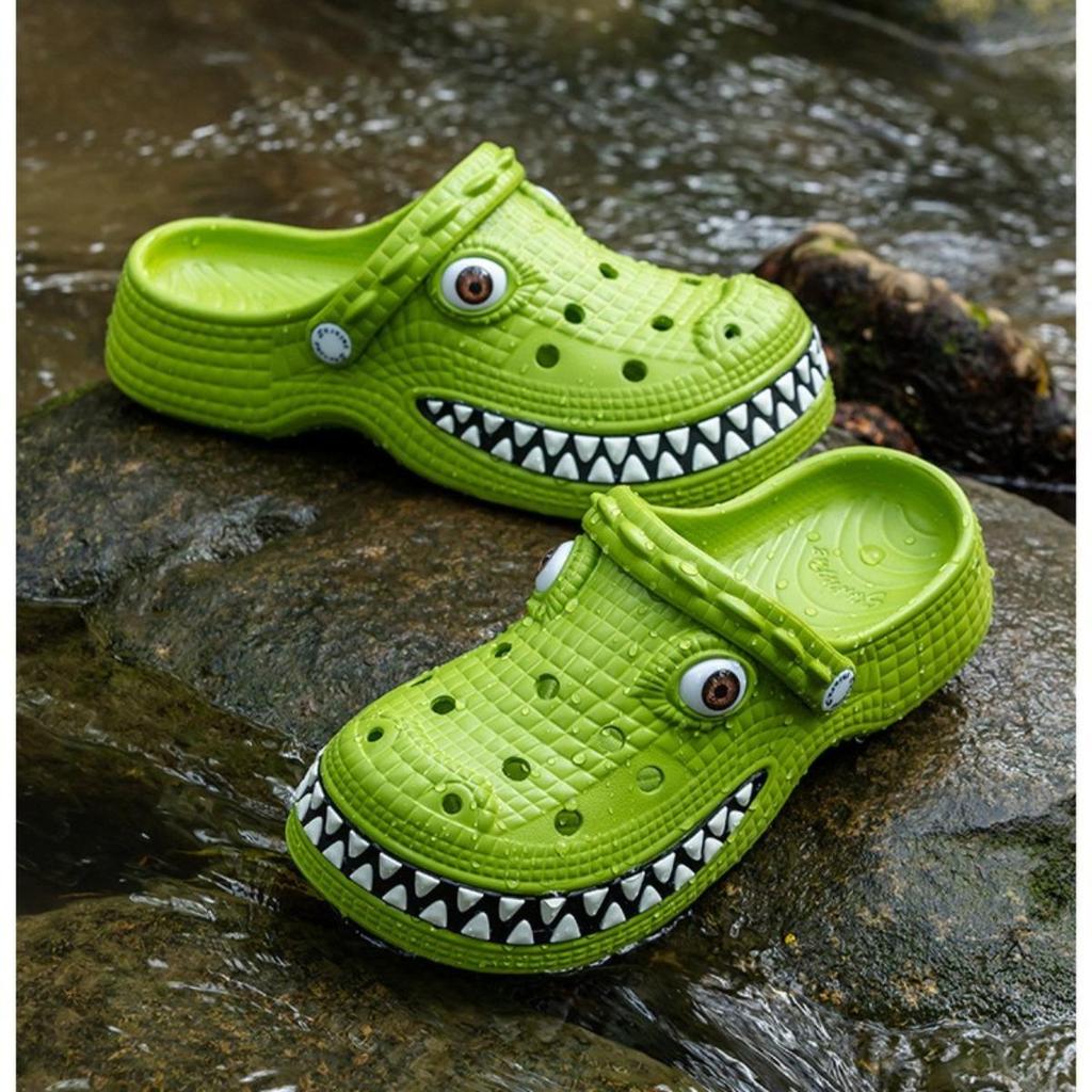 Outdoor, Men's, Breathable, Cartoon Crocodile, Lightweight, Breathable Shoes, Soft, Comfortable, Suitable for Couples To Wear