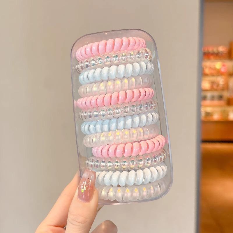 Bold Seamless Telephone Line Embroidered Hair Ring, Versatile Headband, Simple Elastic Hair Rope Headpiece