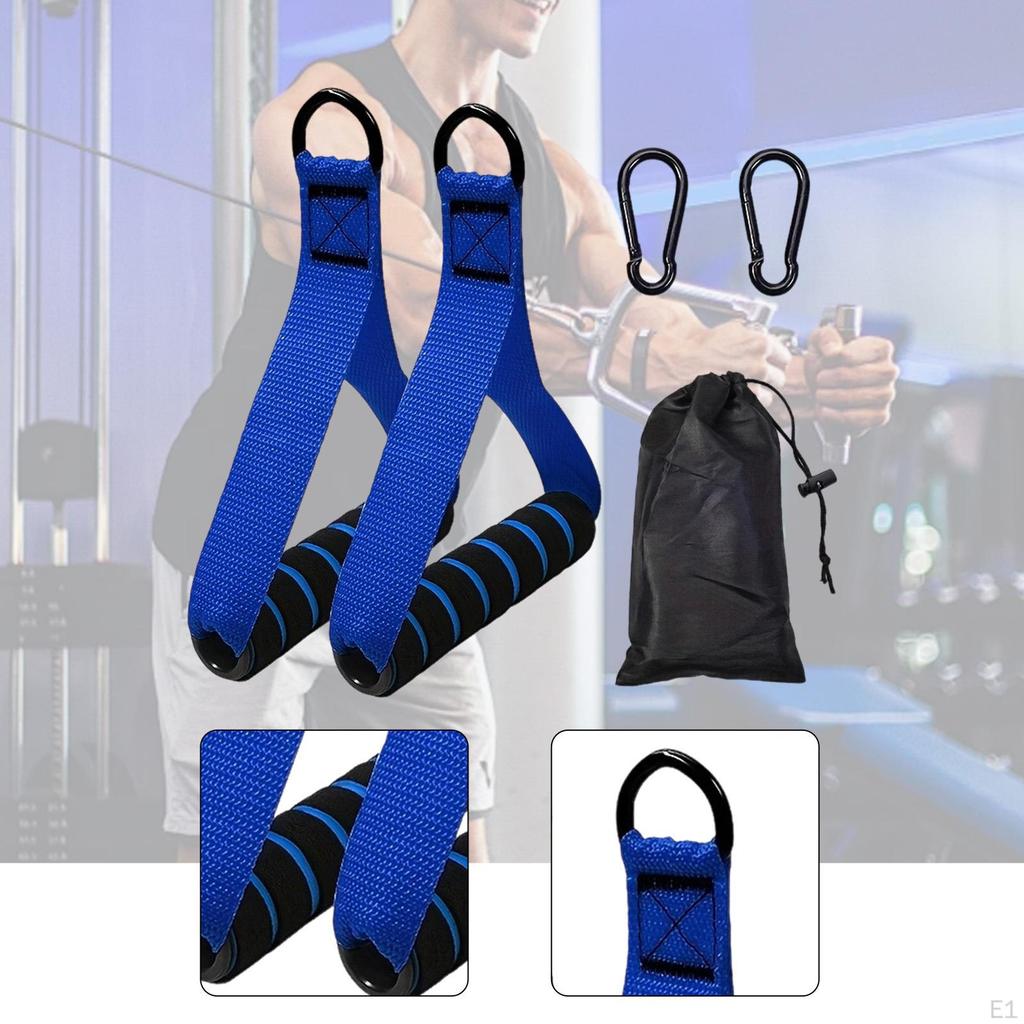 2 Exercise Handles for Resistance Bands, Strength Training Accessories, Pulley System, Heavy-duty