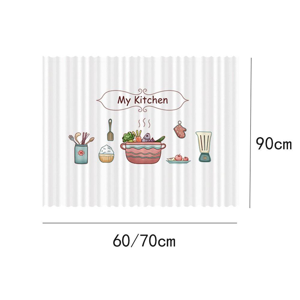Home Decor Kitchen Short Curtain Self-Adhesive Wardrobe Cover Accessories Cabinet Curtains