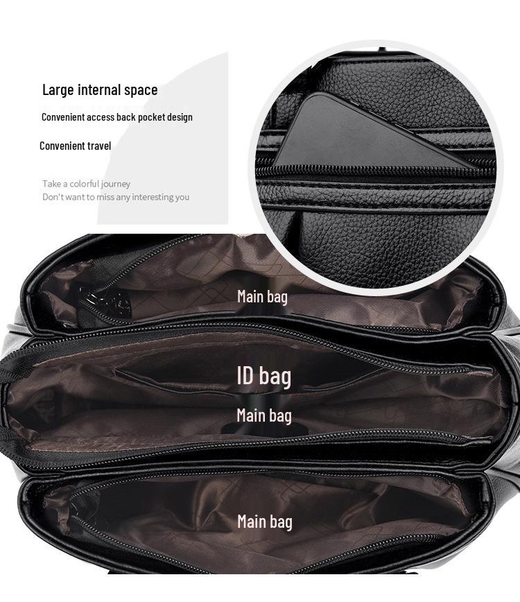 2023 Women's Stylish Large Capacity Handbag - Perfect for Middle-Aged Mothers, Single Shoulder, Crossbody