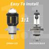 H4 Motorcycle Headlight BA20D H6 P15D H4 Led Bulbs High Power Canbus No Error Hi Lo Beam Motorcycle Accessories White 6000K 12V