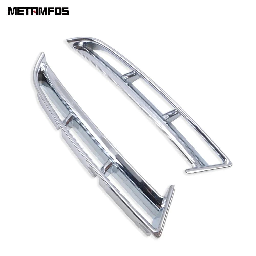 For Hyundai Tucson NX4    2024 Chrome Front Fog Light Lamp Eyelid Eyebrow Foglight Strip Trim Car Accessories ABS Chrome Plastic