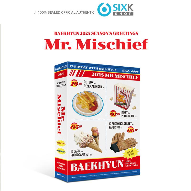 

[Предзаказ] BAEKHYUN SEASON GREETINGS 2025 [Mr.Mischief] Distribution PHOTOCARD