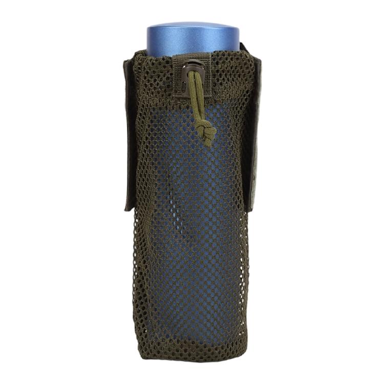 Outdoor Bottle Holder Bag for Camping Hikes and Travel, Drawcord-Top Drink Sleeve, 23 x 9cm Open Net Design Use Daily