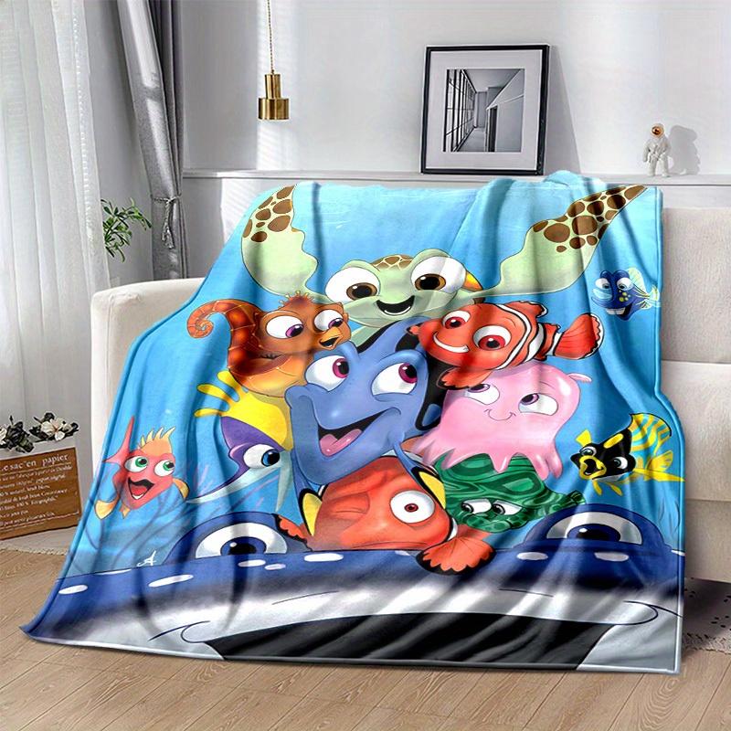 1pc,Finding Nemo Sea Life Friends Throw Blanket Soft & Cozy Coverlet for Bed, Couch