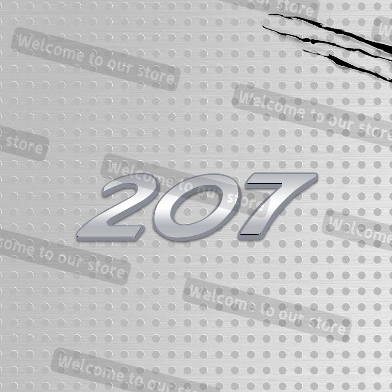 3D Metal Car Styling For 107 206 207 208 301 307 308 Emblem Decals Rear Trunk Body Badge Accessories