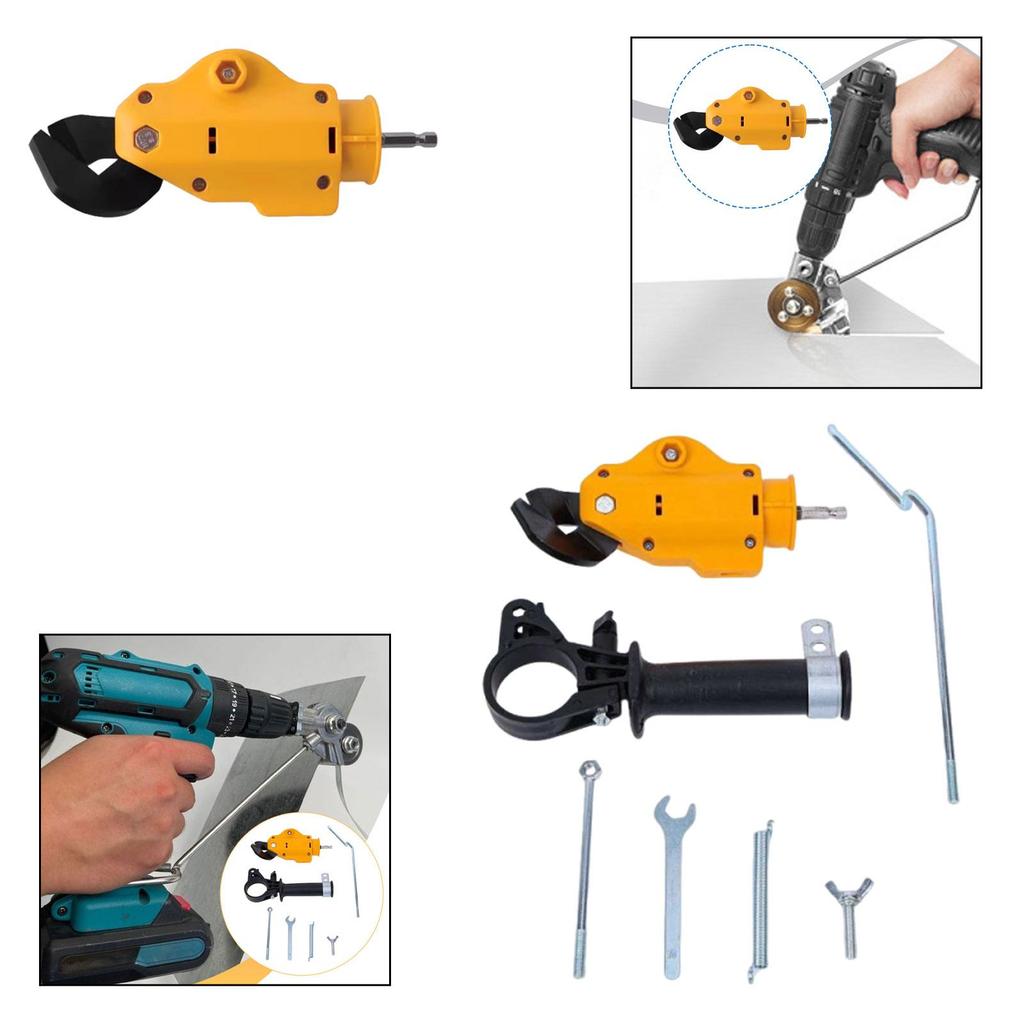 Electric Drill Metal Sheet Shear Cutting Tool Professional Easy to Install Fast Cuttings Premium Accessories Drill Attachment