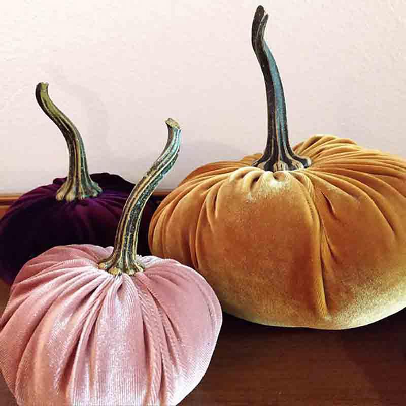 Halloween Pumpkin Plush Throw Pillows Handmade Soft Velvet Pillow Cushion Halloween Decor Ornaments Crafts Holidays Props