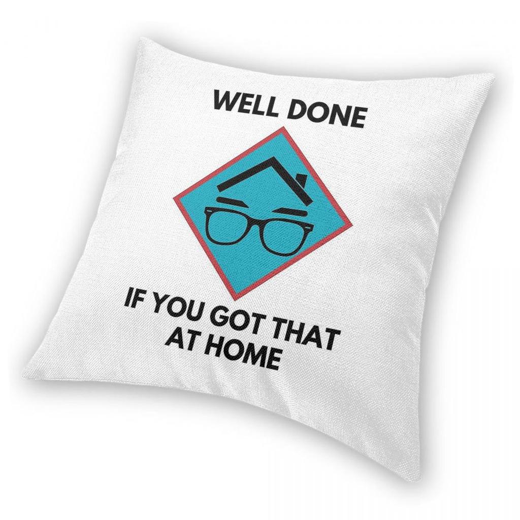 Richard Osman If You Got That At Home Square Pillowcase Polyester Linen Velvet Pattern Zip Decor Sofa Seater Cushion Cover
