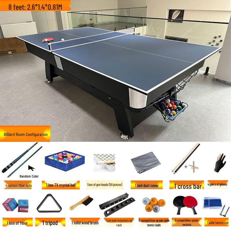 JINGGENG Home Foldable American Pool Table