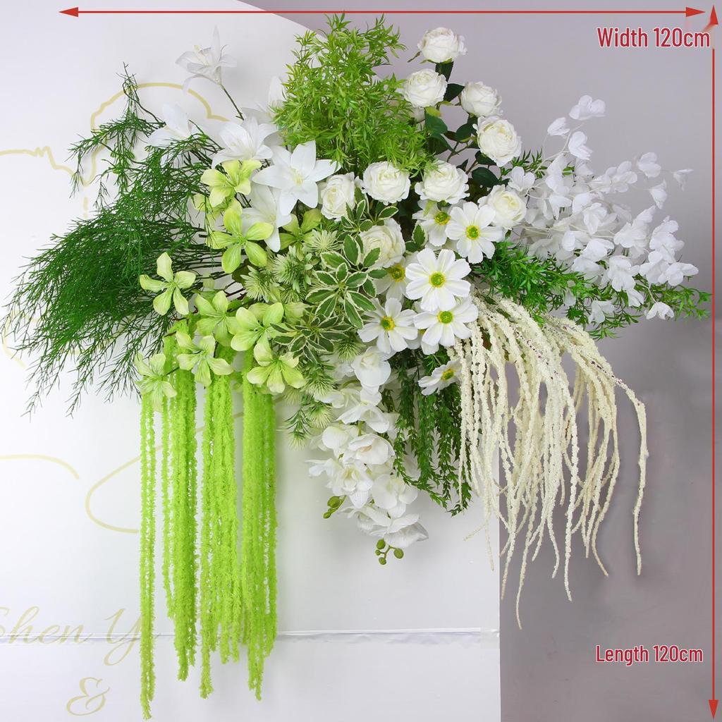Mori Style Artificial Wedding Floral Aisle Decoration