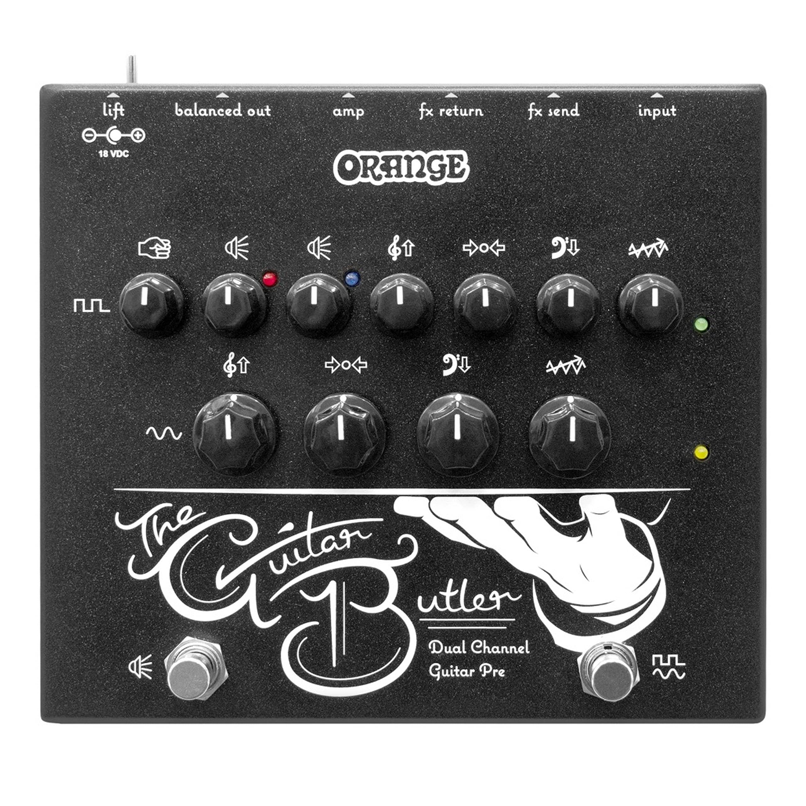 

Orange Guitar Butler Dual Channel Guitar Preamp Pedal