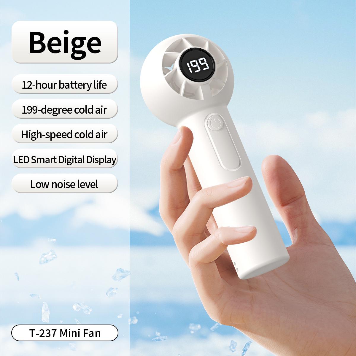 

2026 Turbo Mini Handheld Fan T237: Portable, Rechargeable Cooling Turbine Fan Mini Fan