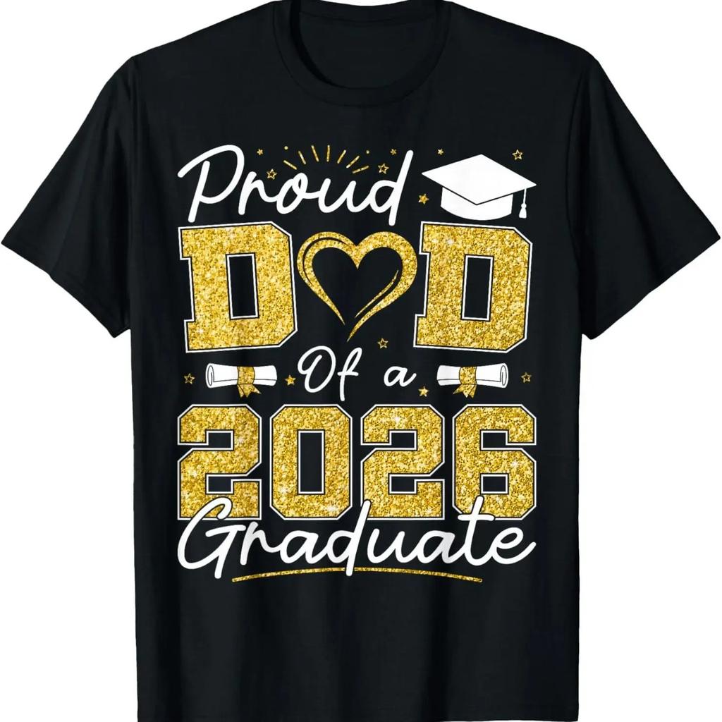 Proud Dad of 2026 Graduate Senior Grad Family Graphic Tee Unisex T-Shirt
