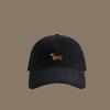 Korean Style Trendy Cartoon Dog Hat - Versatile Embroidered Sun Hat for Girls and Women