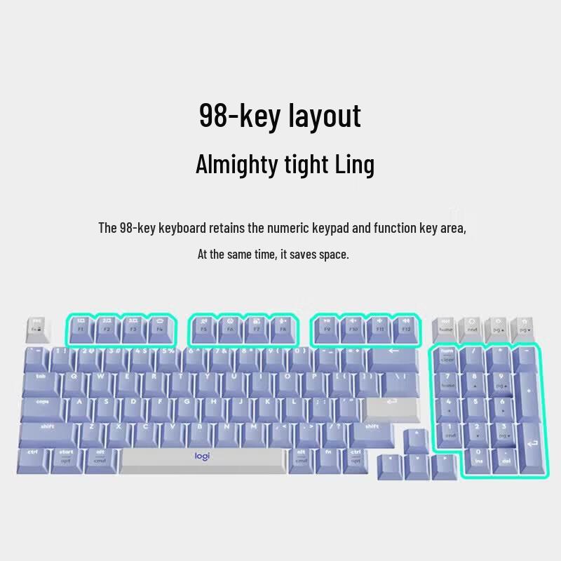 Logitech ALTO KEYSK98M Custom Wireless Mechanical Keyboard