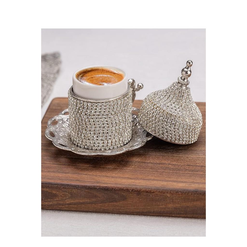 6-piece Coffee Cup Set Crystal Stone Coffee Cup Espresso Set 27 Pieces