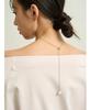 Snidel Tuck Sweatshirt SWCT251158 LPNK Free Size Off-the-Shoulder Women's