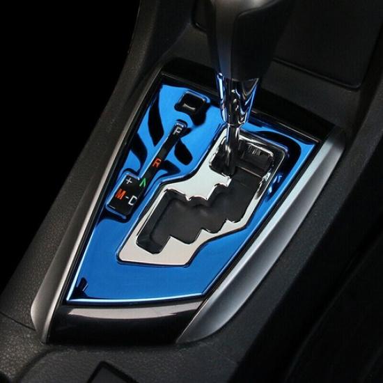 For Toyota Corolla 2014-2018 Blue Titanium Central Console Gear Shift Frame Trim