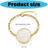 Sturdy Stainless Steel Lipstick Holder Bracelet Featuring Shell Design High Polish Finish for Everyday Wear