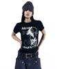 AAKAM Rhinestone Damaged Long Beanie (Gray)