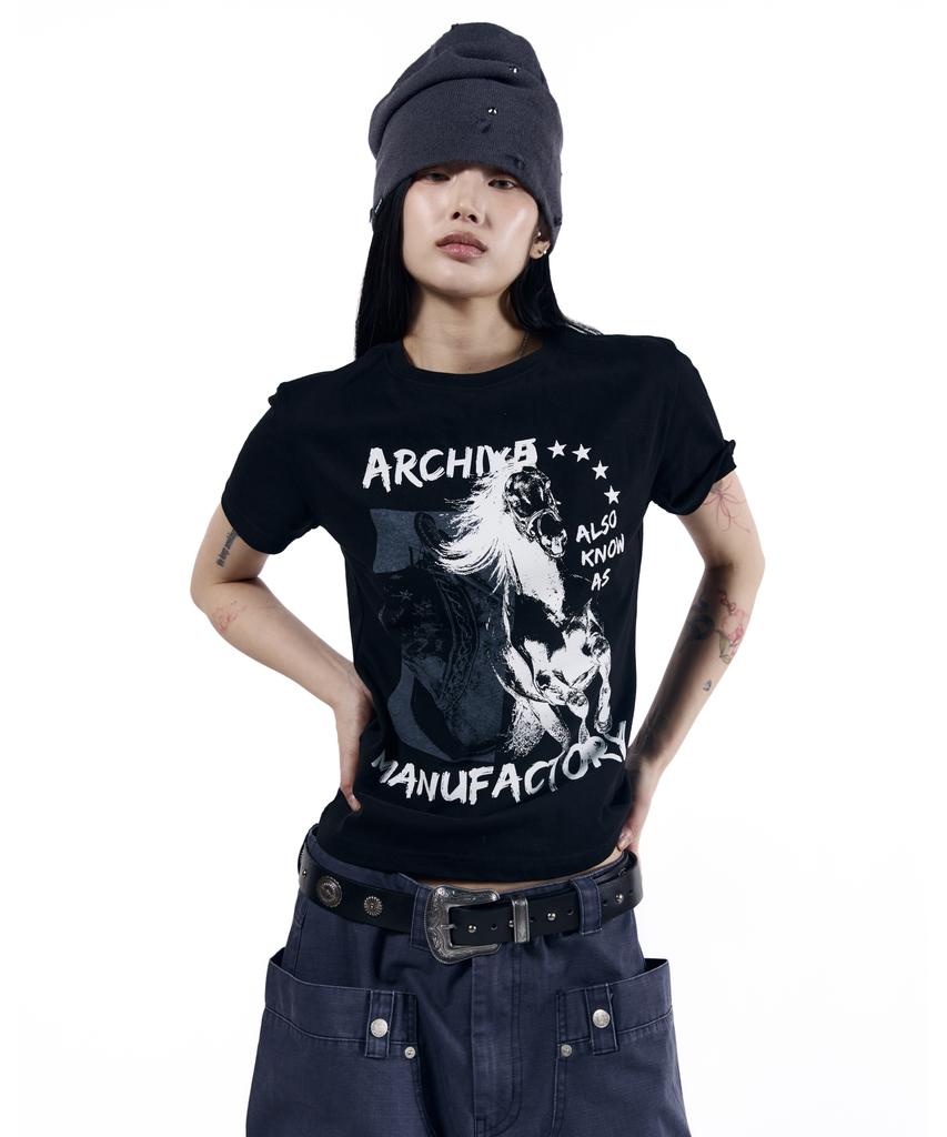AAKAM Rhinestone Damaged Long Beanie (Gray)