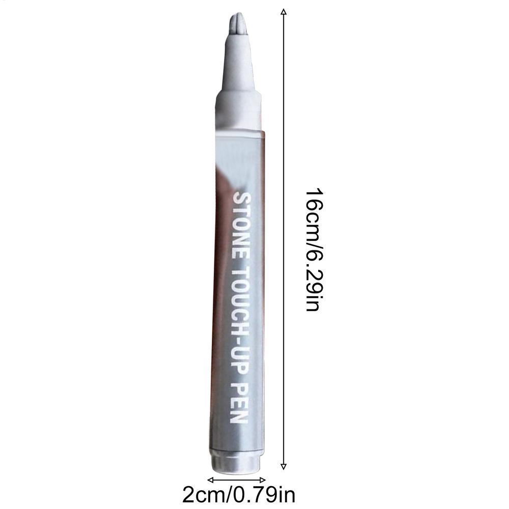 Tombstone Lettering Pen Gold Stone Inscription Touchup Marker Memorial Stone Paint Pen for Church Outdoor Cemetery Grave серебряный