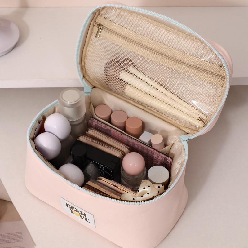 Large Capacity Waterproof Nylon Handheld Travel Makeup Cosmetic Storage Bag