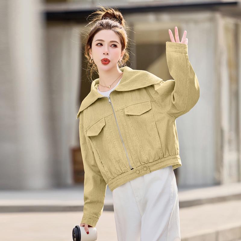 2025 Spring Women's Casual Loose Lapel Long Sleeve Fashion Jacket WW2501