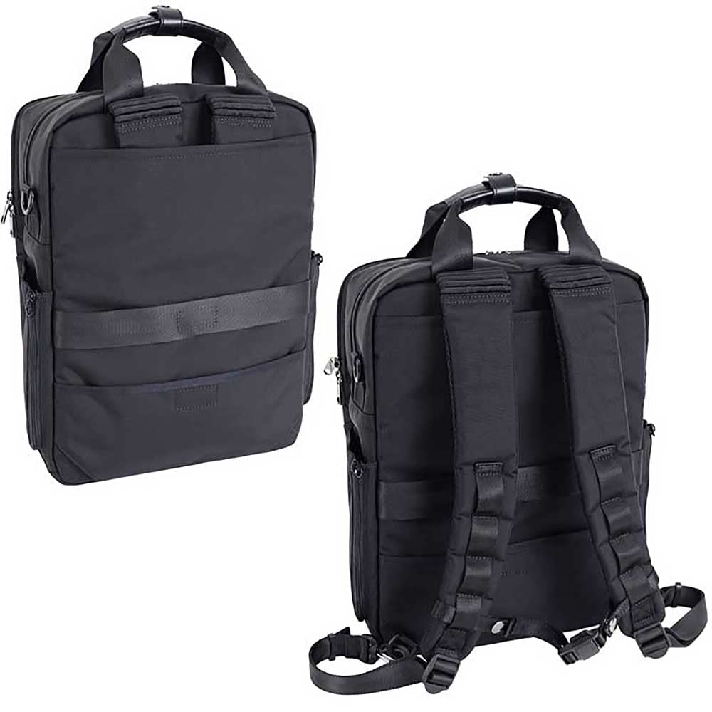 STARTTS SUV 3-Way Business Bag, Vertical Briefcase, Shoulder Bag, Backpack, Navy, SU-02-NV