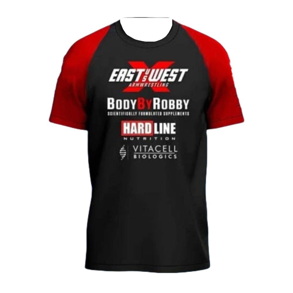 Letní Pánské Tričko s Krátkým Rukávem s 3D Potiskem East Vs West a Kulatým Výstřihem, Módní, Ležérní, Sportovní