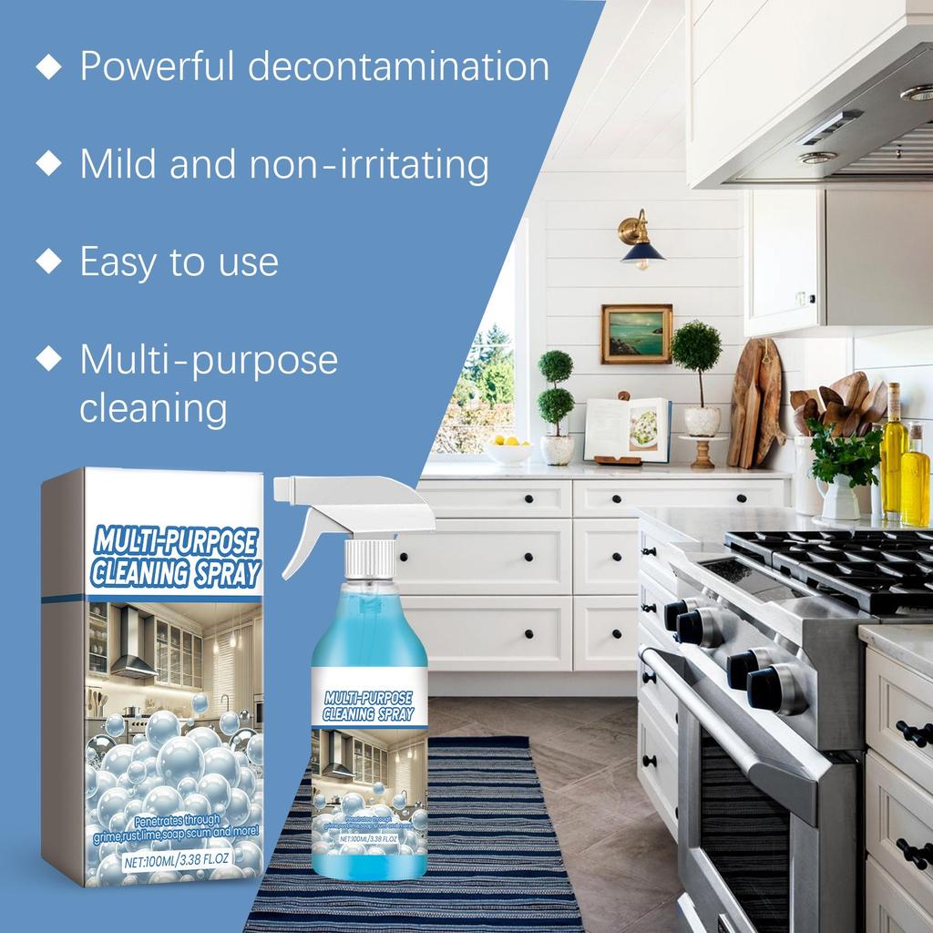 Kitchen Foam Cleaner, Stove, Kitchen Utensils, Degrease, Decontaminate And Clean Various Surfaces To Remove Odor 100ml
