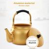 Korean style yellow aluminum kettle, Warm wine pot for home, Large capacity teakettle, Gas boiling water pot for kitchen, 3L/4L