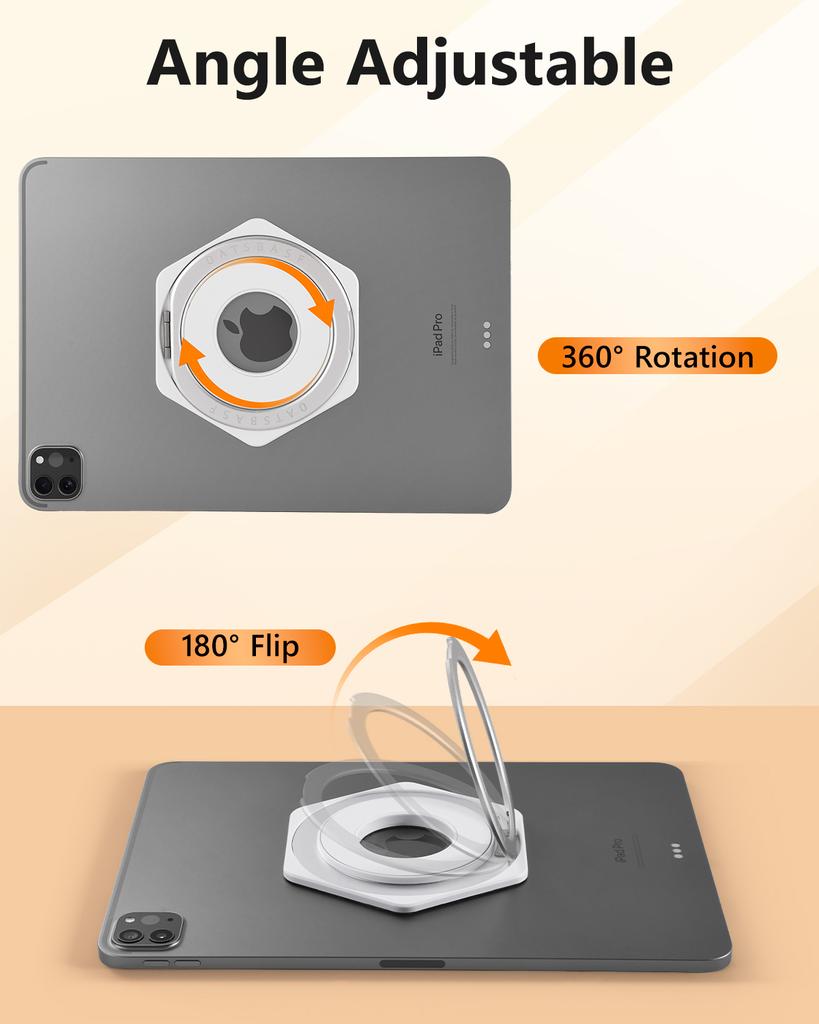Eary für iPad Halter Aluminium Tablet Ständer Mit 360° Drehbarer Magnetischer Griff Halter Ständer Kompatibel Mit iPad Mini Allen Tablets