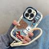 Denim Pattern Dog Suitable for Apple 16pm Puff Shell Iphone15 New 14 Creative 13 Cartoon 12 Anti Fall