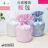 Sakura Wrapping Urn Cover (Pink) - Large Petal-Shaped Urn Cover with Ribbon, 4-Inch, Perfect for Pet Memorials and Pet Loss