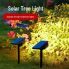 Waterproof Solar Spotlight for Garden Landscape - Super Bright Outdoor Lawn and Tree Light with Ground Plug