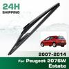 Rear Windshield Wipers Blades,Premium All-Season Wiper Blades Replacement For Peugeot 207SW Estate 2007-2014
