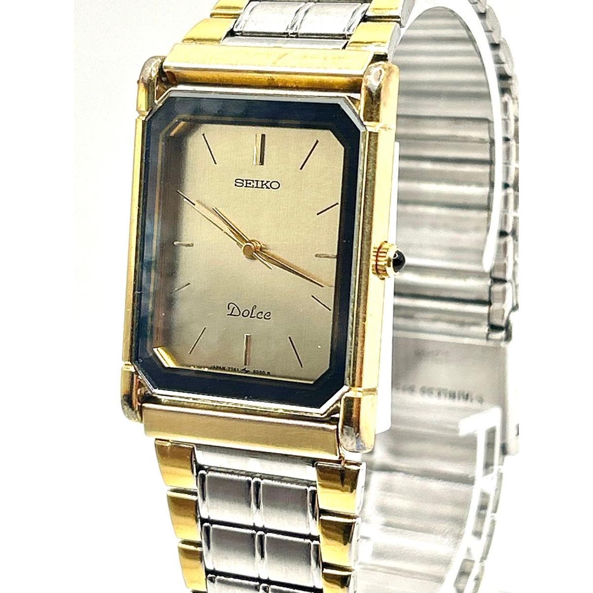 Used SEIKO DOLCE Seiko Dolce men s watch 7741-5050 in operation watch square