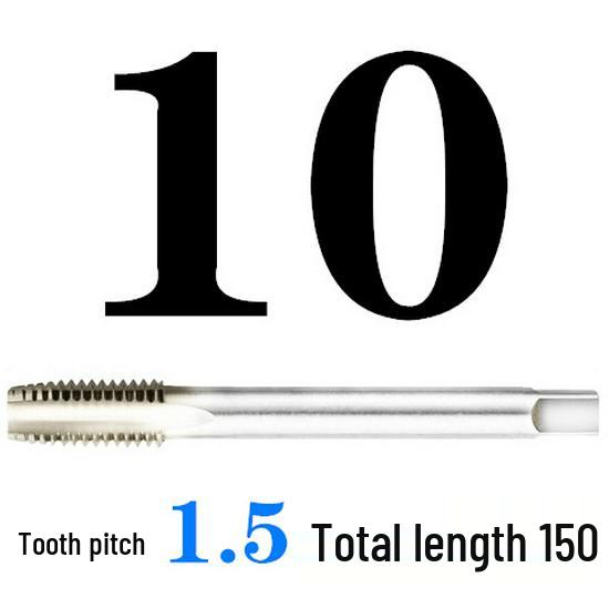 Extended Shank Fine Thread Tap for Hand and Machine Use, Non-standard Sizes M4-M24