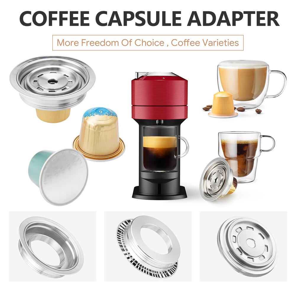 For Vertuo Pop Coffee Adapter for Nespresso Original Pod 40/ 80/150ML Reusable Converts Barista Accessories for Coffee Making