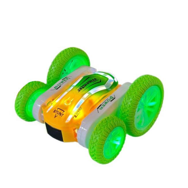 4WD Stunt Car with LED Light-Up Tires and Remote Control